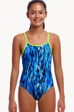 Girls Wing Streak Diamond Back One Piece