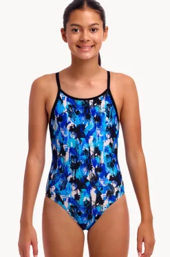 Girls You Messer Diamond Back One Piece