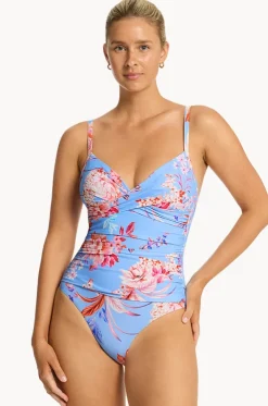 Indochine Cross Front Scoop Back One Piece