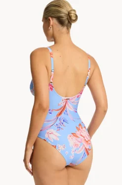 Indochine Cross Front Scoop Back One Piece