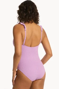 Interlace Frill One Piece