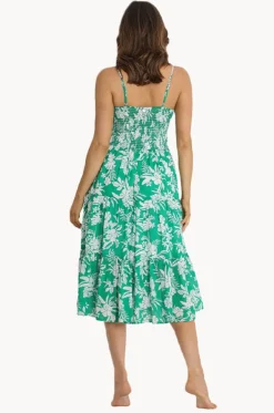 Island Girl Shoe String Midi Dress
