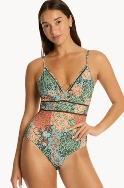 Java Cross Back Tri One Piece