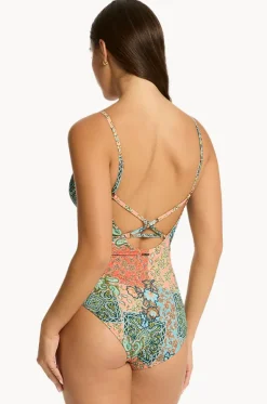 Java Cross Back Tri One Piece