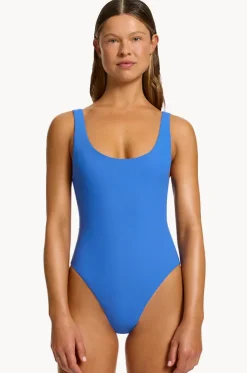 Jetset Scoop Neck High Leg One Piece