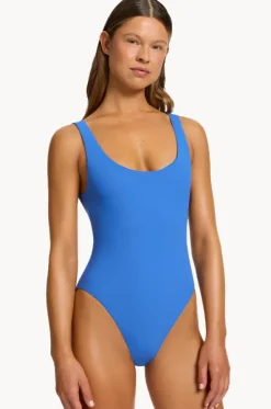 Jetset Scoop Neck High Leg One Piece