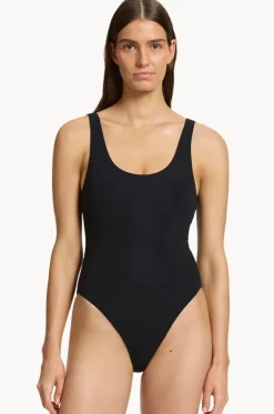 Jetset Scoop Neck High Leg One Piece