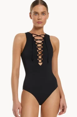Joali Tie Front Plunge One Piece