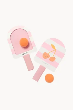 Kids Cherry Cotton Candy Velcro Beach Bats