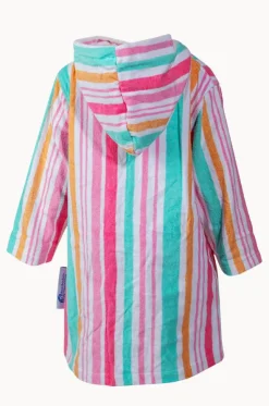 Kids Hawaiian Stripe Hooded Towel Robe 3-5Y