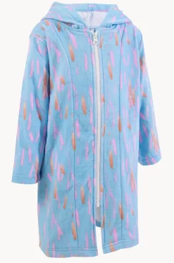 Kids Pastel Breeze Hood Towel Robe 3-5Y