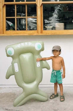 Kids Salty The Shark Lie On Float