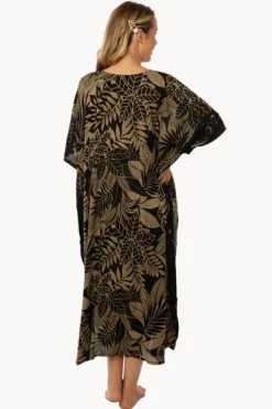 Leaf Betelnut Long Kaftan