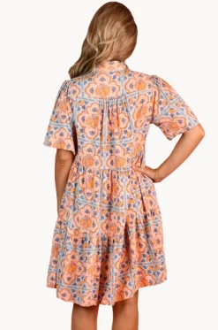 Lemon Tile Victoria Button Dress