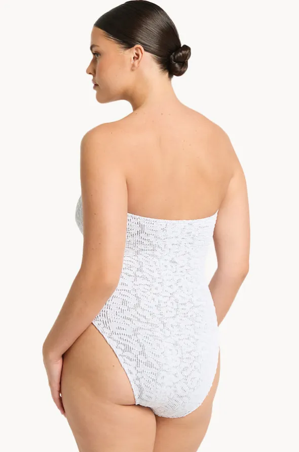 Leopard Fane Bandeau One Piece