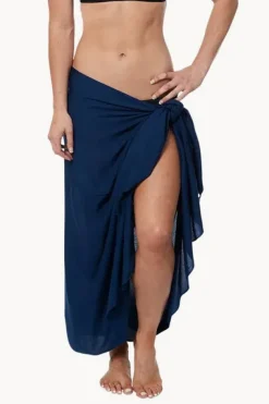 Long Plain Fringed Sarong