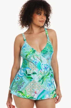 Lucca Cross Over Swim Dress