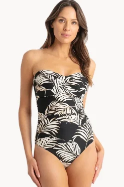 Mae D/DD Cup Ruched Wrap Bandeau One Piece