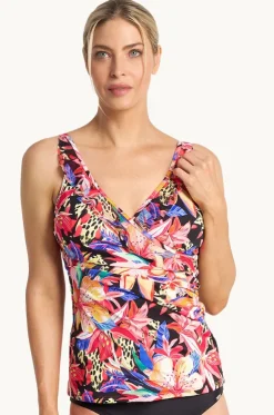 Mandalay Frill Cross Over Tankini Separate