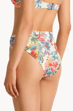 Marisol Mid Rise Ruched Pant