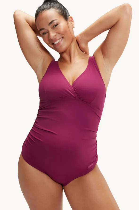 Maternity V Neck U Back One Piece