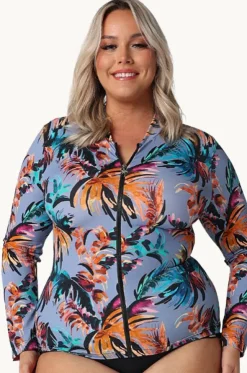 Mauritius Long Sleeve Zip Suntop