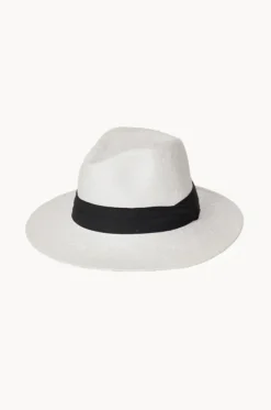 Mens Black Band Paper Fedora