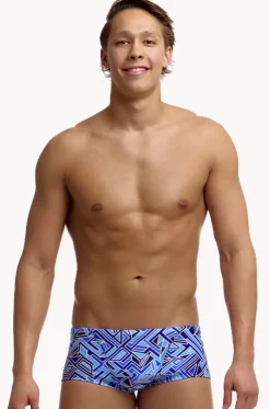 Mens Blue Bits Trunk