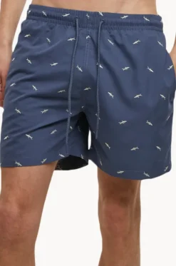 Mens Embroidery Swim Short