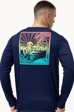 Mens Graphic Long Sleeve Suntop