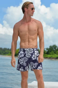 Mens Hibiscus Swim Short