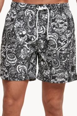 Mens Tattoo Swim Short