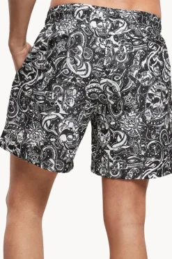 Mens Tattoo Swim Short