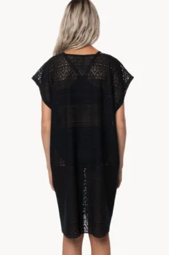 Mesh V Neck Kaftan