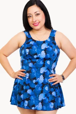 Midnight Island Swim Dress