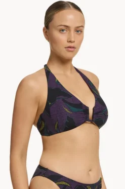 Midnight Tropical D/DD Cup Cut Out Top