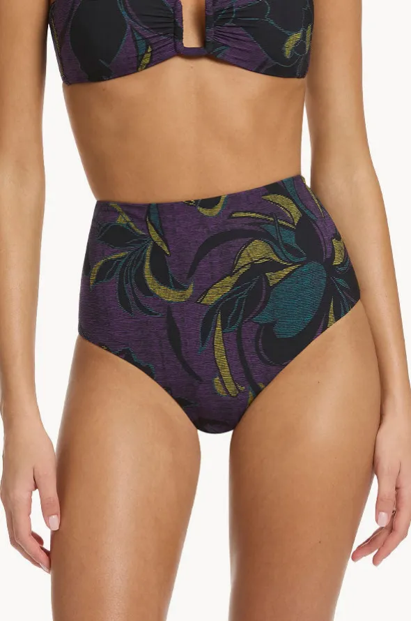Midnight Tropical High Waist Pant