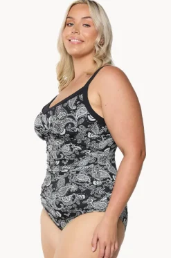 Mono Paisley DD/E Cup Underwire One Piece