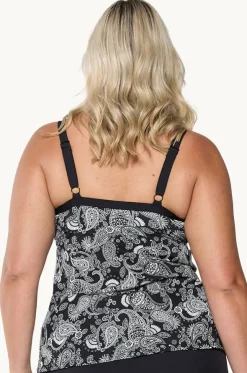 Mono Paisley F/G Cup Underwire Tankini Separate
