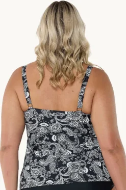 Mono Paisley Tank Tankini Separate