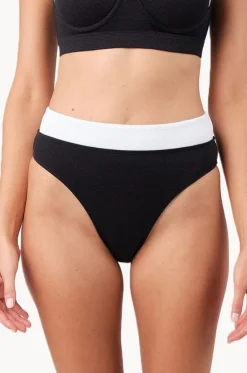 Monochrome Texture High Cut High Waist Bottom