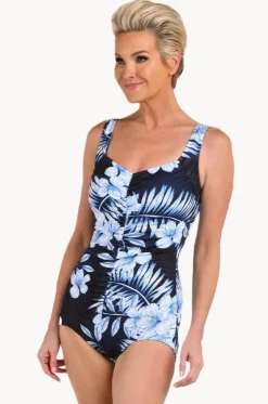 Moonlight Tropics Shirred One Piece