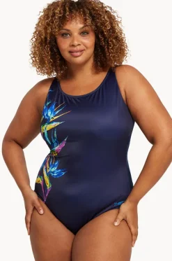 Neon Crystal Scoopback One Piece