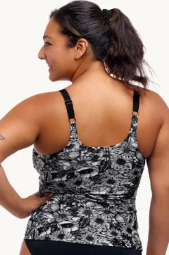 Nights Rose Scoop Neck Tankini Separate