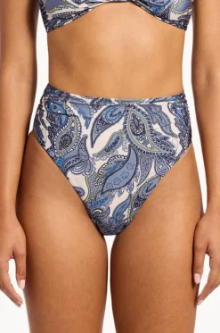 Oasis Paisley Hi Waist Hi Leg Pant