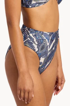 Oasis Paisley Hi Waist Hi Leg Pant