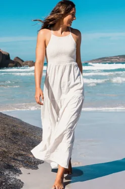 Pacific Dreams Embroidered Dress