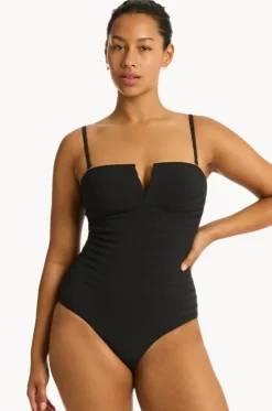 Palisades Vee Bandeau One Piece
