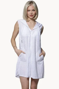 Palms Terry Sleeveless Zip Hoodie