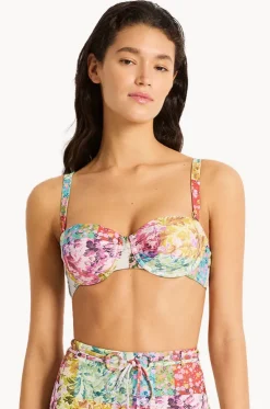 Pandora Gathered Balconette Bra